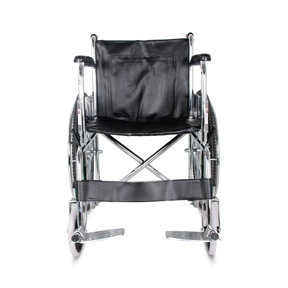 MHL 1002 - Manual Chrome Wheelchair