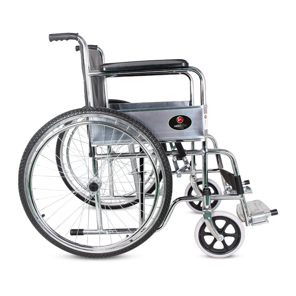 MHL 1002 - Manual Chrome Wheelchair