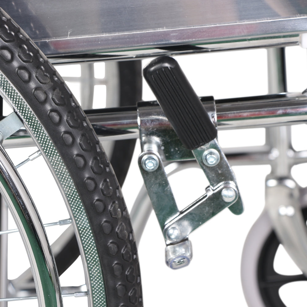 MHL 1002 - Manual Chrome Wheelchair