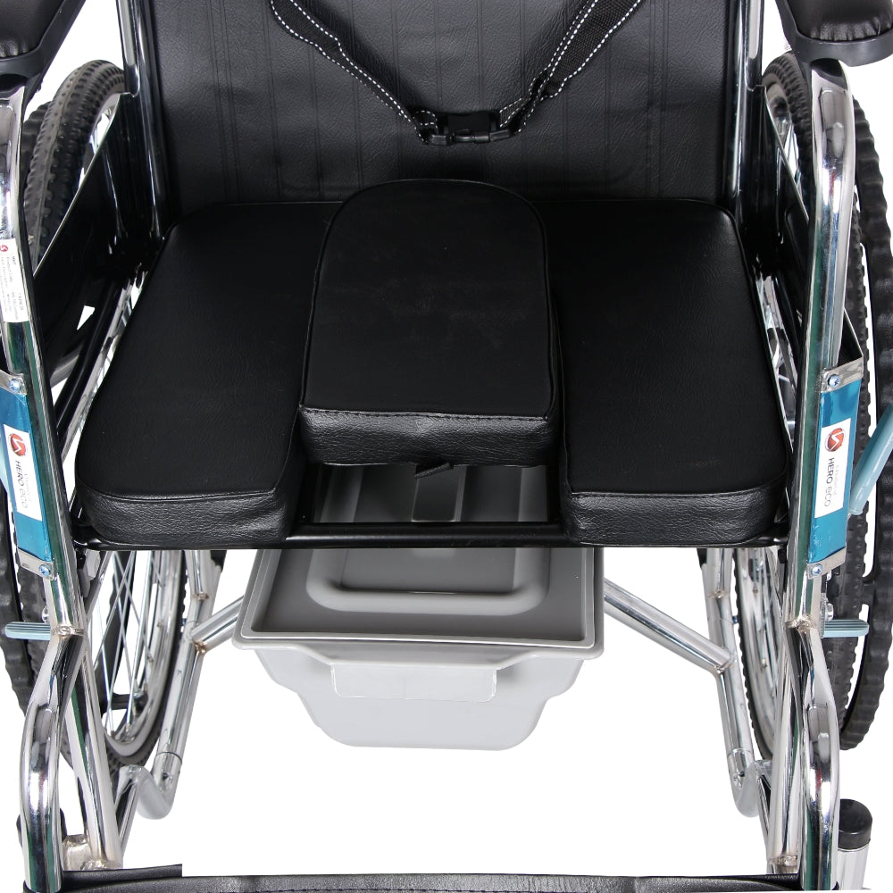 MHL 1002 C - Manual Commode Wheelchair