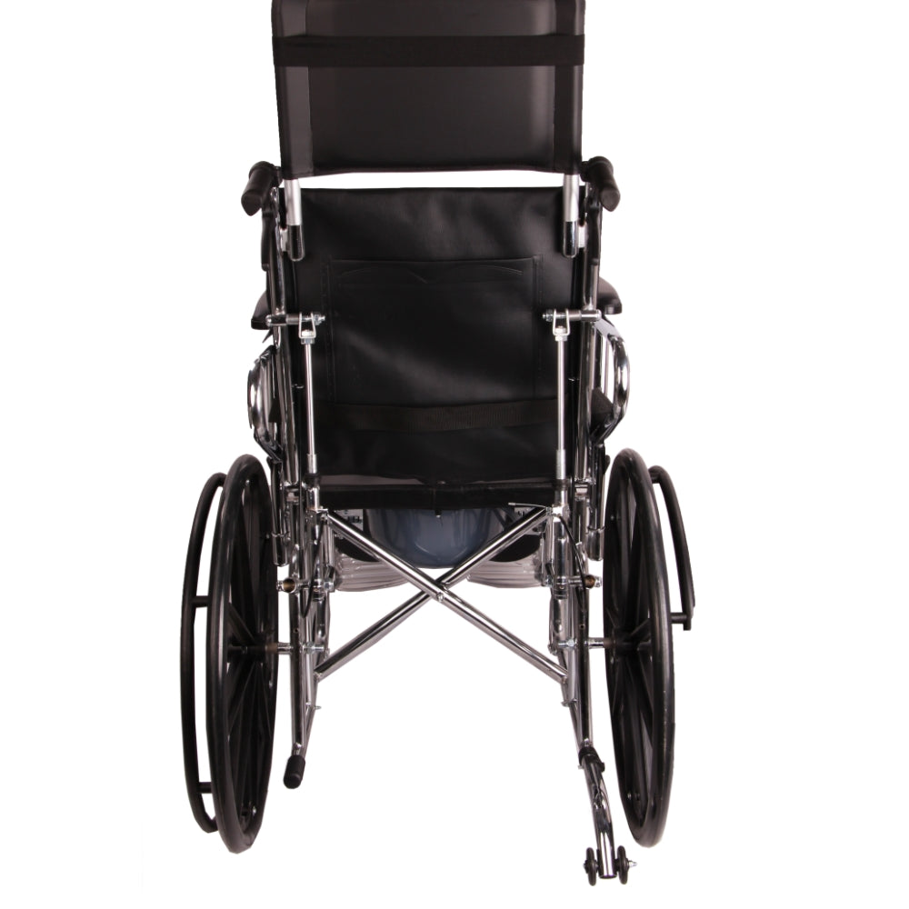 MHL 1006 MAG EVA - Manual Reclining Commode Wheel Chair