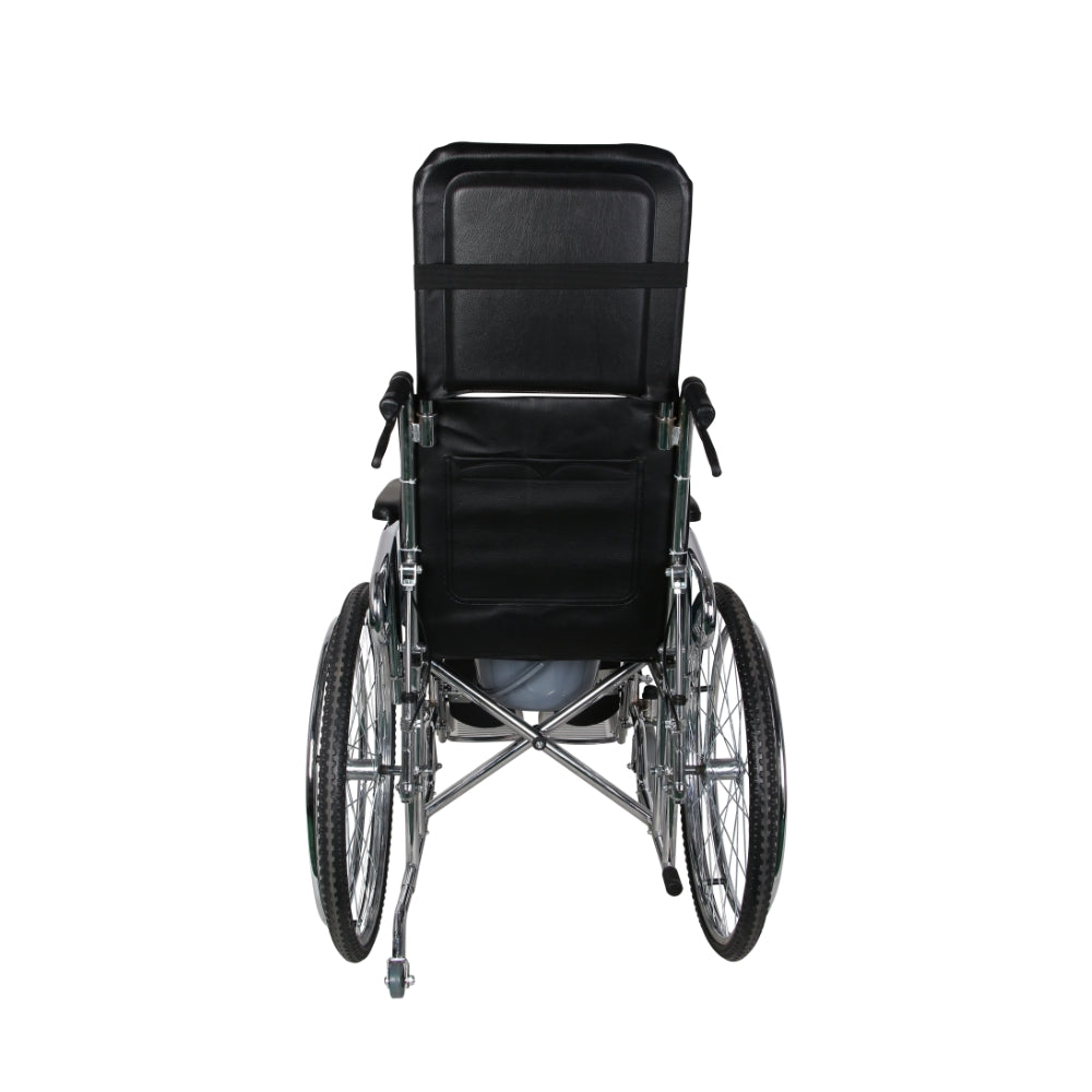 MHL 1006 - Manual Reclining Commode Wheelchair