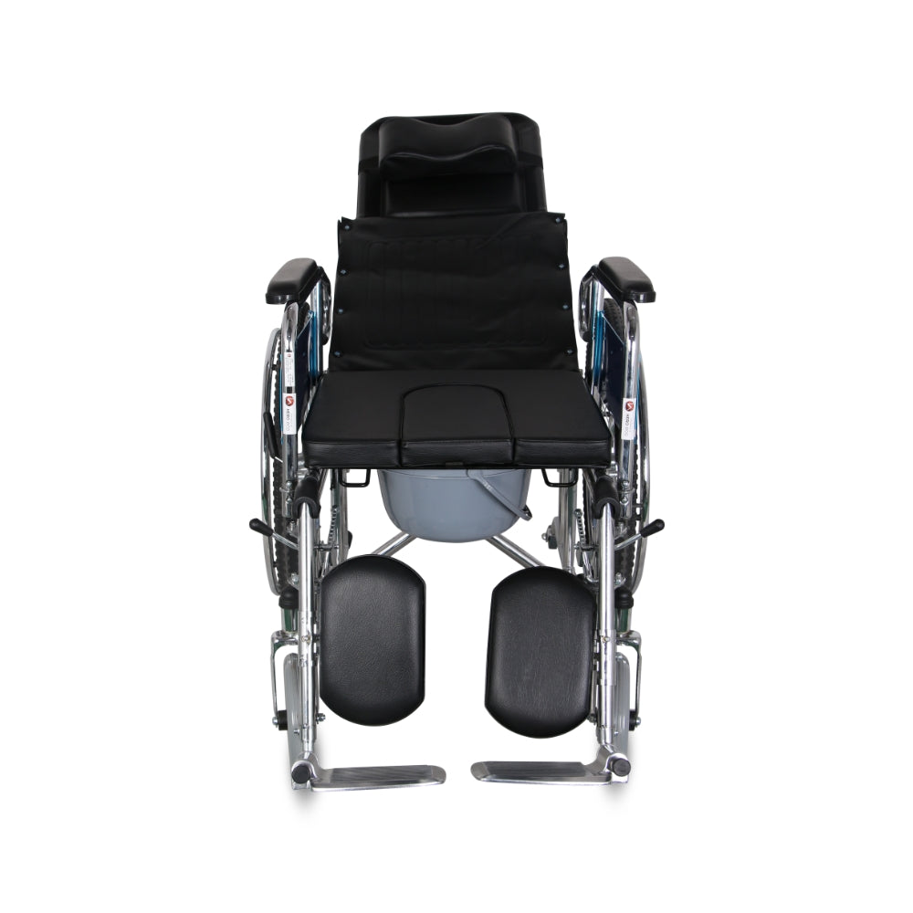 MHL 1006 - Manual Reclining Commode Wheelchair