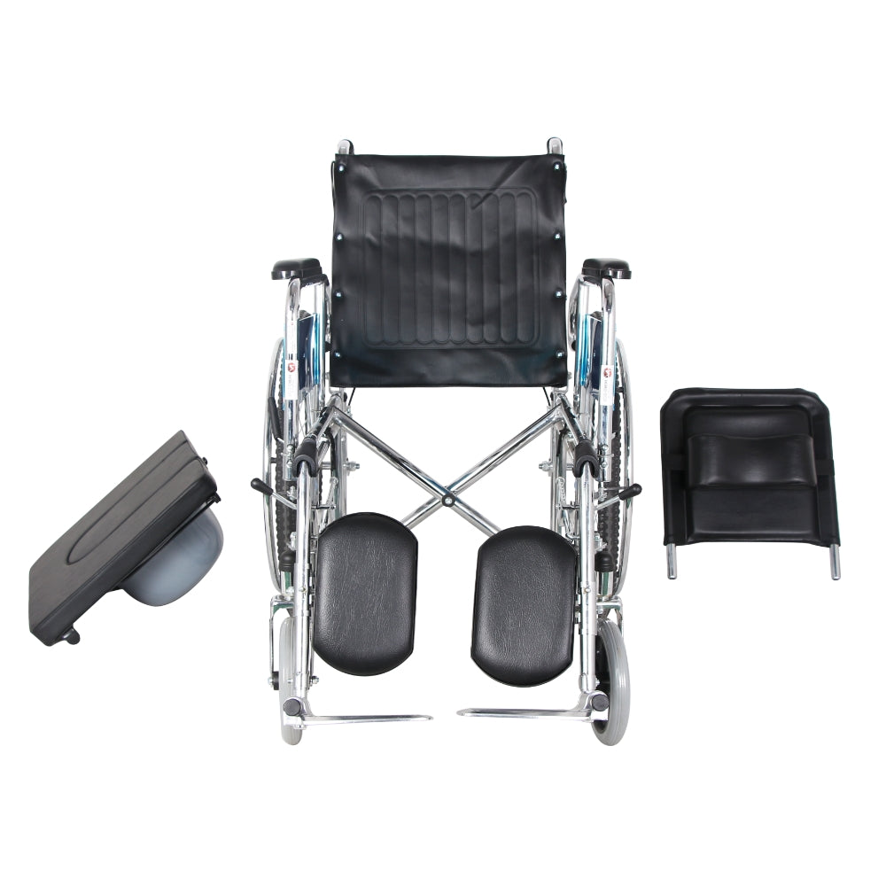 MHL 1006 - Manual Reclining Commode Wheelchair