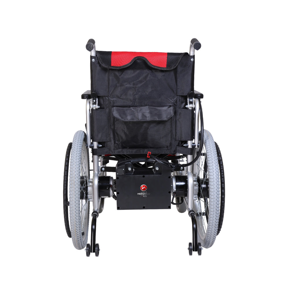 MHL 1007-S (LFP) Foldable Electric Wheelchair with Spoke Wheels and wide tyres (Lithium Battery)