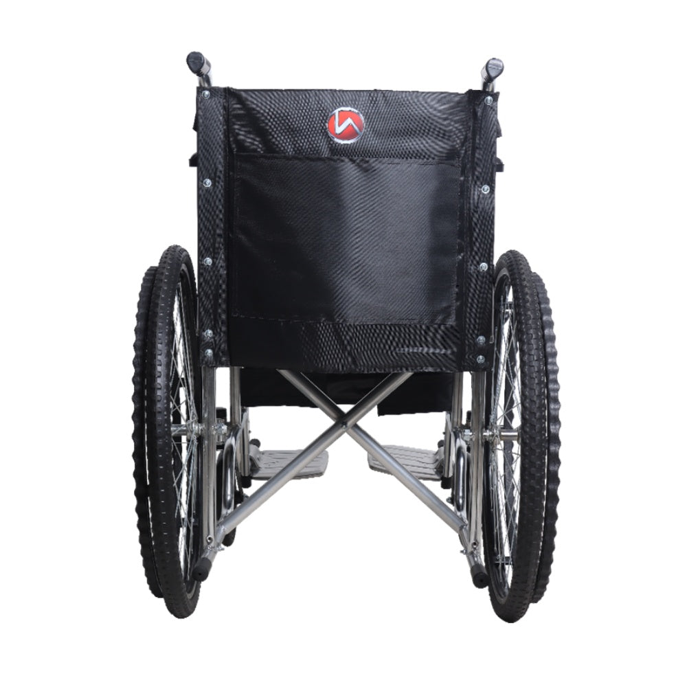 MHL 1009 Pro - Manual Wheelchair With Metallic Footrest