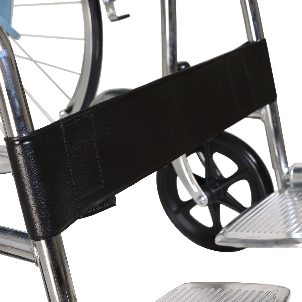 MHL 5002 C - Manual Commode Wheelchair With Cushioned Seat