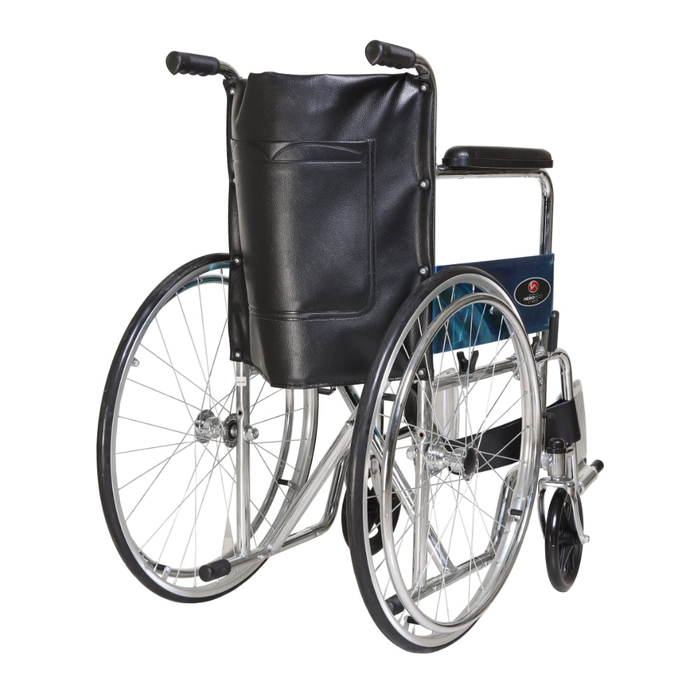 MHL 5002 C - Manual Commode Wheelchair With Cushioned Seat